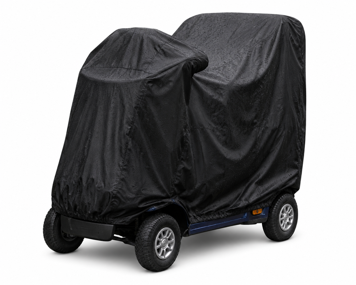 Mobility Scooter Rain Cover – product photo – Rockport Mobility