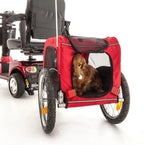 Pet Trailer for Mobility Scooter – attached to scooter – Rockport Mobility