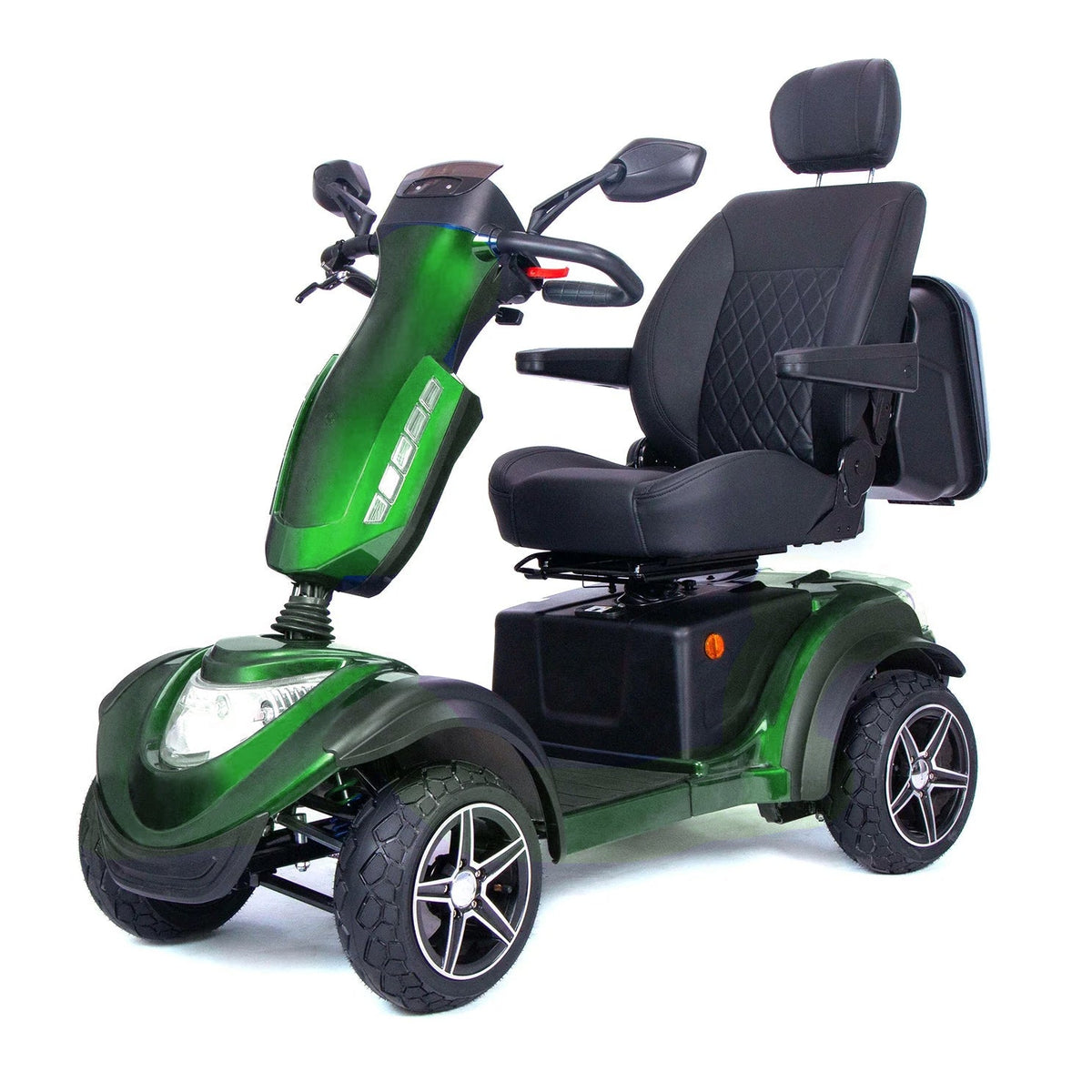 Freedom Elite Premium Mobility Scooter – Racing Green colour variant – Rockport Mobility